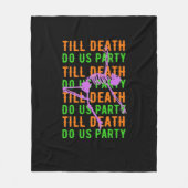 Bis zum Tod tun uns Party Funny Halloween Verlobun Fleecedecke (Vorderseite)