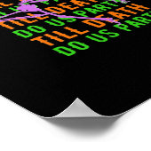 Bis zum Tod tun uns Party Funny Halloween Verlobun Poster (Ecke)