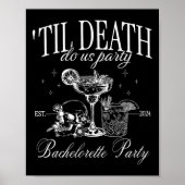 Bis zum Tod tun uns Party Funny Skeleton trinken C Poster (Vorne)