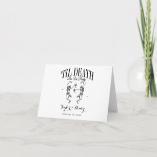 Bis zum Tod tun uns Party gekleckte Hochzeitseinla Einladung