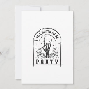 Bis zum Tod tun uns Party Geschenke Retro Bachelor Feiertagskarte