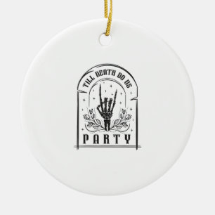 Bis zum Tod tun uns Party Geschenke Retro Bachelor Keramik Ornament
