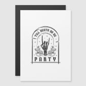 Bis zum Tod tun uns Party Geschenke Retro Bachelor Magnetkarte (Vorne/Hinten)