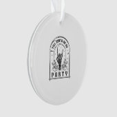 Bis zum Tod tun uns Party Geschenke Retro Bachelor Ornament (Vorderseite)