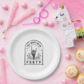 Bis zum Tod tun uns Party Geschenke Retro Bachelor Pappteller (Party)