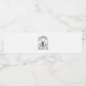 Bis zum Tod tun uns Party Geschenke Retro Bachelor Wasserflaschenetikett (Einzelnes Label)