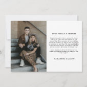 Bis zum Tod tun uns Party Gotische Hochzeitsfeier  Dankeskarte (Rückseite)