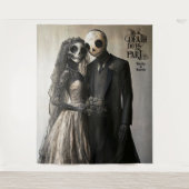Bis zum Tod tun uns Party Halloween Hochzeit Wandteppich (Vorderseite)