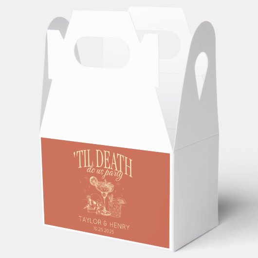 Bis zum Tod tun uns Party maßgeschneiderte Hochzei Geschenkschachtel (Geöffnet)