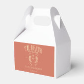 Bis zum Tod tun uns Party maßgeschneiderte Hochzei Geschenkschachtel (Vorderseite)