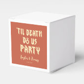 Bis zum Tod tun uns Party maßgeschneiderte Hochzei Geschenkschachtel (Vorderseite)