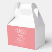Bis zum Tod tun uns Party maßgeschneiderte Hochzei Geschenkschachtel (Vorderseite)