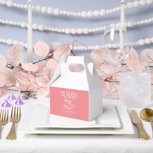 Bis zum Tod tun uns Party maßgeschneiderte Hochzei Geschenkschachtel (Hochzeit)