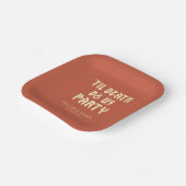 Bis zum Tod tun uns Party maßgeschneiderte Hochzei Pappteller (Gewinkelt)