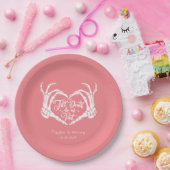 Bis zum Tod tun uns Party maßgeschneiderte Hochzei Pappteller (Party)