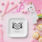 Bis zum Tod tun uns Party maßgeschneiderte Hochzei Pappteller (Party)