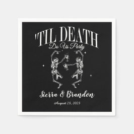 Bis zum Tod tun uns Party Personalisiert Hochzeit Serviette