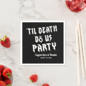 Bis zum Tod tun uns Party Personalisiert Hochzeit  Serviette (Beispiel)