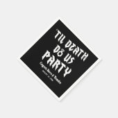 Bis zum Tod tun uns Party Personalisiert Hochzeit  Serviette (Ecke)