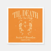 Bis zum Tod tun uns Party Personalisiert Hochzeit  Serviette (Vorderseite)