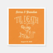 Bis zum Tod tun uns Party Personalisiert Hochzeit  Serviette (Vorderseite)