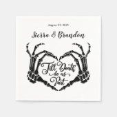 Bis zum Tod tun uns Party Personalisiert Hochzeit  Serviette (Vorderseite)