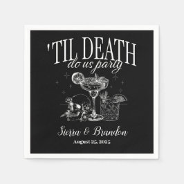 Bis zum Tod tun uns Party Personalisiert Hochzeit Serviette