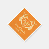 Bis zum Tod tun uns Party Personalisiert Hochzeit  Serviette (Ecke)