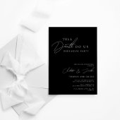 Bis zum Tod tun uns Party Probe Abendessen Einladung