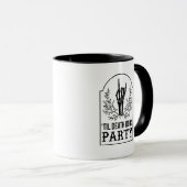 Bis zum Tod tun uns Party Skelett Hand Gothic Bach Tasse (VorderseiteRechts)