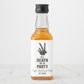 Bis zum Tod tun uns Party Skelett Junggeselinnen-A Alkoholflaschenetikett (Vorderseite)