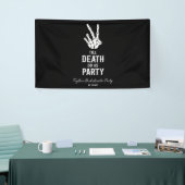 Bis zum Tod tun uns Party Skelett Junggeselinnen-A Banner (Messeveranstaltung)