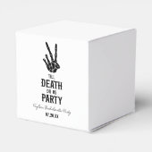 Bis zum Tod tun uns Party Skelett Junggeselinnen-A Geschenkschachtel (Rückseite)