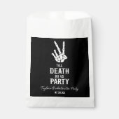 Bis zum Tod tun uns Party Skelett Junggeselinnen-A Geschenktütchen (Vorderseite)