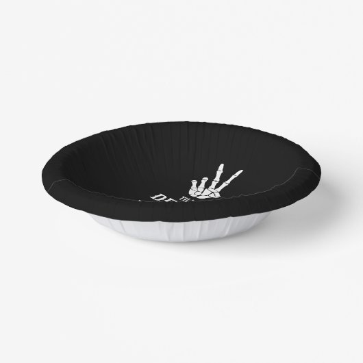 Bis zum Tod tun uns Party Skelett Junggeselinnen-A Pappteller (Gewinkelt)