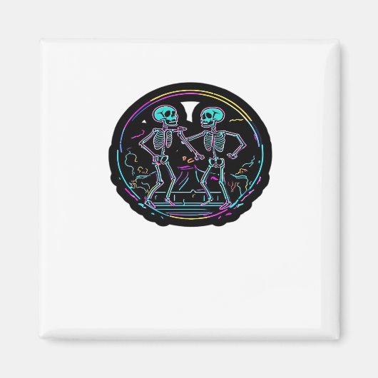 Bis zum Tod tun uns Party Skelettentanz Party Klas Magnet (Vorne)