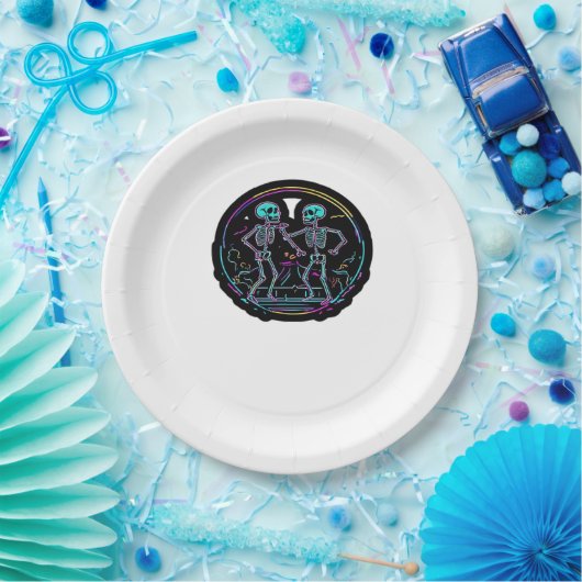 Bis zum Tod tun uns Party Skelettentanz Party Klas Pappteller (Party)