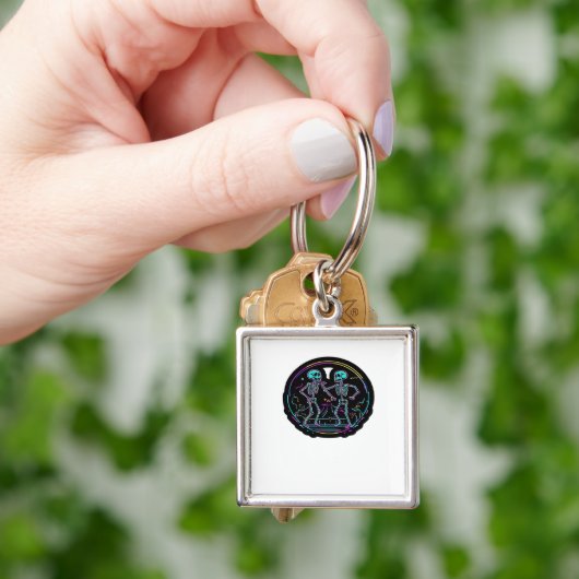 Bis zum Tod tun uns Party Skelettentanz Party Klas Schlüsselanhänger (Hand)