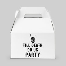 Bis zum Tod tun uns Party White Skelett Party Gues