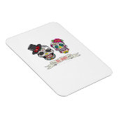 Bis zum Tod tun uns Schädel Hochzeit Braut und Gro Magnet (Rechte Seite)