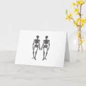 Bis zum Tod tun uns Teil 2 Skelette Classic Karte (Gelbe Blume)