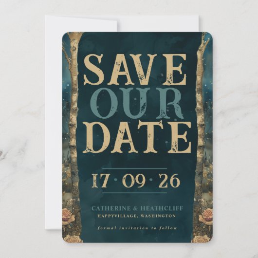 Bis zum Tod tun uns Teil 2 | TAROT SAVE THE DATE Einladung (Vorderseite)