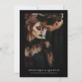 Bis zum Tod tun uns Teil Elegant Save the Date geh Einladung (Rückseite)