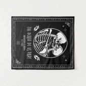 Bis zum Tod tun uns Teil Hintergrund Hochzeitskele Wandteppich (Vorderseite (Horizontal))