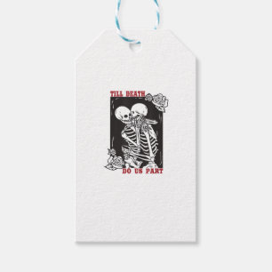 Bis zum Tod tun uns Teil Hochzeit Skelett Couple V Geschenkanhänger