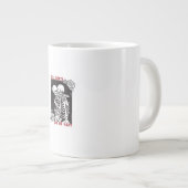 Bis zum Tod tun uns Teil Hochzeit Skelett Couple V Jumbo-Tasse (Vorderseite Rechts)