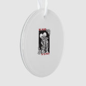 Bis zum Tod tun uns Teil Hochzeit Skelett Couple V Ornament (Vorderseite)