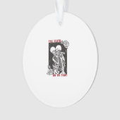 Bis zum Tod tun uns Teil Hochzeit Skelett Couple V Ornament (Vorderseite)