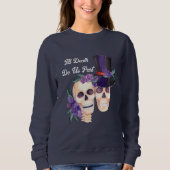 Bis zum Tod tun uns Teil Hoodie, Halloween-Schädel Sweatshirt (Vorderseite)