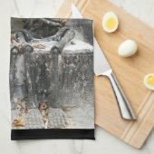 Bis zum Tod tun uns Teil ... Nong Khai, Thailand Geschirrtuch (Viertel Falte)